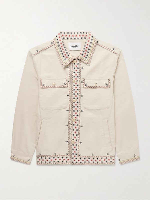 Starlight Embroidered Cotton-Canvas Jacket Starlight Embroidered Cotton-Canvas Jacket