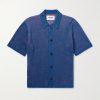 Plated Ribbed Cotton Shirt