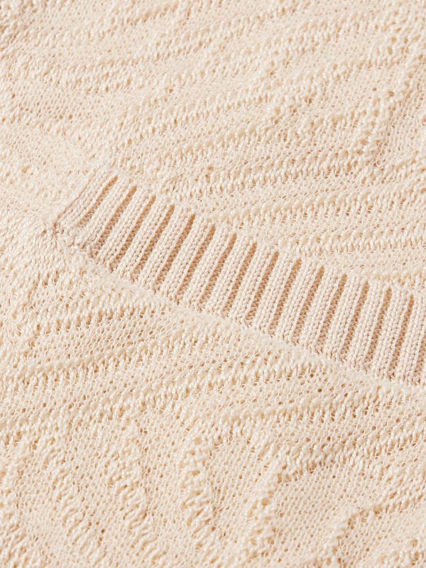 Sunflower Jacquard-Knit Organic Mercerised Cotton Cardigan - E1 Sunflower Jacquard-Knit Organic Mercerised Cotton Cardigan - E1