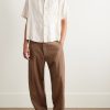Convertible-Collar Striped Cotton-Blend Seersucker Shirt - OU