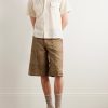Camp-Collar Cotton and Nylon-Blend Lace Shirt - OU