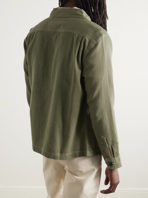 Bedford Ribbed Cotton Overshirt - BK