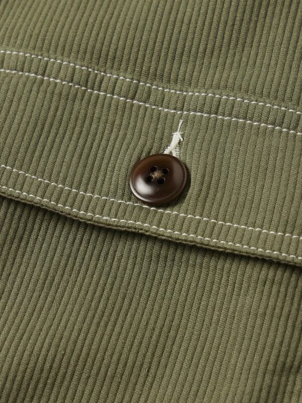 Bedford Ribbed Cotton Overshirt - E1