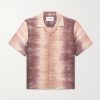 Cosmic Camp-Collar Tie-Dyed Linen and Cotton-Blend Shirt Cosmic Camp-Collar Tie-Dyed Linen and Cotton-Blend Shirt