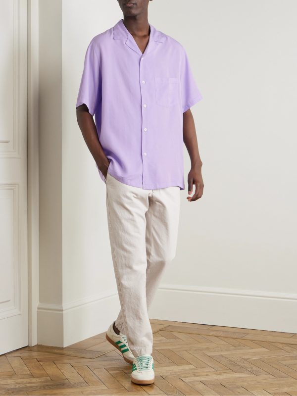 Dogtown Convertible-Collar TENCEL™ Lyocell Shirt - OU Dogtown Convertible-Collar TENCEL™ Lyocell Shirt - OU