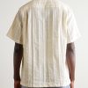 Punta Convertible-Collar Striped Embroidered Cotton-Voile Shirt - BK