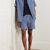 Convertible-Collar Cotton-Blend Jacquard Shirt - OU Convertible-Collar Cotton-Blend Jacquard Shirt - OU