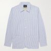 Striped Cotton-Seersucker Overshirt Striped Cotton-Seersucker Overshirt