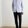 Striped Cotton-Seersucker Overshirt - OU Striped Cotton-Seersucker Overshirt - OU