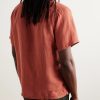 Camp-Collar Linen Shirt - BK