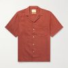 Camp-Collar Linen Shirt