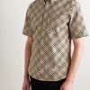 Slim-Fit Button-Down Collar Checked Cotton Oxford Shirt - FR Slim-Fit Button-Down Collar Checked Cotton Oxford Shirt - FR