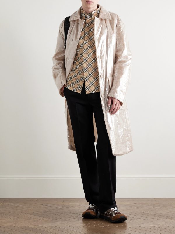 Slim-Fit Button-Down Collar Checked Cotton Oxford Shirt - OU Slim-Fit Button-Down Collar Checked Cotton Oxford Shirt - OU