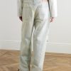 + Kappa Straight-Leg Webbing-Trimmed Jeans - BK + Kappa Straight-Leg Webbing-Trimmed Jeans - BK