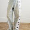 + Kappa Straight-Leg Webbing-Trimmed Jeans - FR + Kappa Straight-Leg Webbing-Trimmed Jeans - FR