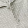 Vacation Camp-Collar Striped Linen-Blend Shirt - CU