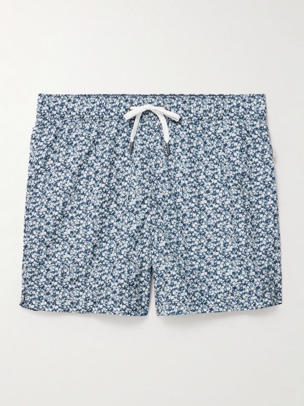 Charles Slim-Fit Mid-Length Floral-Print Swim Shorts