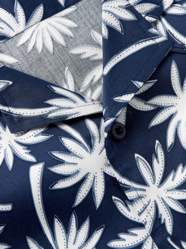 Vacation Convertible-Collar Printed TENCEL™ Lyocell Shirt - CU Vacation Convertible-Collar Printed TENCEL™ Lyocell Shirt - CU