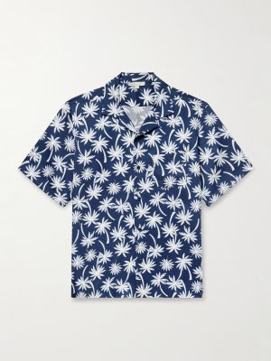 Vacation Convertible-Collar Printed TENCEL™ Lyocell Shirt