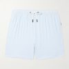 Charles Slim-Fit Short-Length Striped Seersucker Swim Shorts Charles Slim-Fit Short-Length Striped Seersucker Swim Shorts