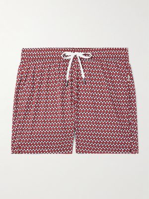 Slim-Fit Mid-Length Printed Swim Shorts Slim-Fit Mid-Length Printed Swim Shorts