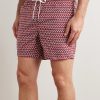Slim-Fit Mid-Length Printed Swim Shorts - OU Slim-Fit Mid-Length Printed Swim Shorts - OU