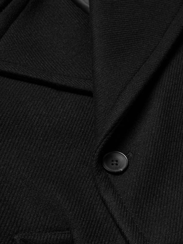 Wool-Blend Twill Peacoat - CU