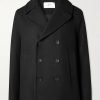 Wool-Blend Twill Peacoat