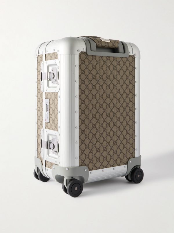 + FPM Milano 53cm Monogrammed Coated-Canvas and Aluminium Suitcase - BK + FPM Milano 53cm Monogrammed Coated-Canvas and Aluminium Suitcase - BK