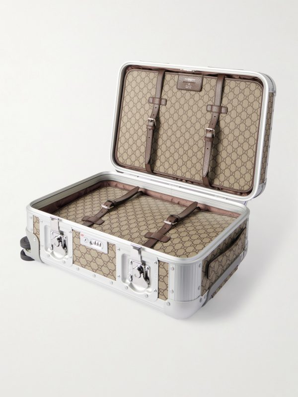 + FPM Milano 53cm Monogrammed Coated-Canvas and Aluminium Suitcase - E1 + FPM Milano 53cm Monogrammed Coated-Canvas and Aluminium Suitcase - E1