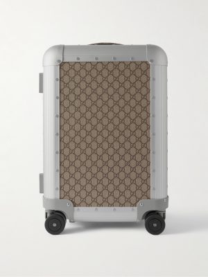 + FPM Milano 53cm Monogrammed Coated-Canvas and Aluminium Suitcase + FPM Milano 53cm Monogrammed Coated-Canvas and Aluminium Suitcase