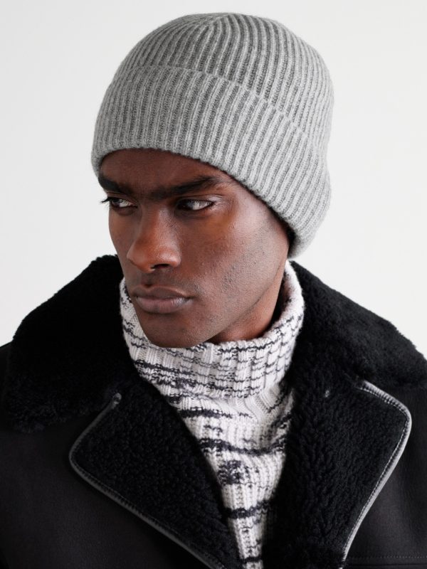 Cairn Ribbed Cashmere Beanie - OU Cairn Ribbed Cashmere Beanie - OU