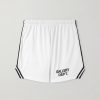 Venice Court Wide-Leg Logo-Print Webbing-Trimmed Mesh Shorts