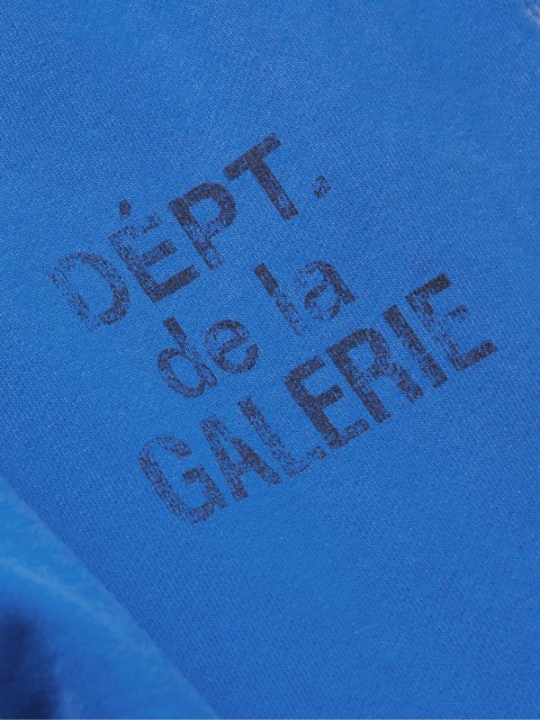 Flared Denim-Panelled Logo-Print Cotton-Jersey Sweatpants - CU Flared Denim-Panelled Logo-Print Cotton-Jersey Sweatpants - CU