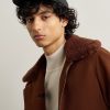 Leather-Trimmed Brushed Cotton-Twill Baseball Cap - OU