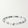 Sterling Silver Multi-Stone Beaded Bracelet - BK Sterling Silver Multi-Stone Beaded Bracelet - BK