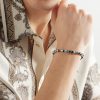 Sterling Silver Multi-Stone Beaded Bracelet - FR Sterling Silver Multi-Stone Beaded Bracelet - FR