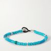 Sterling Silver, Glass and Shell Beaded Bracelet Sterling Silver, Glass and Shell Beaded Bracelet