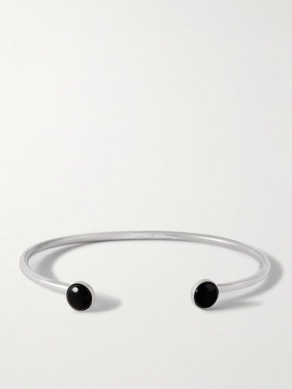 Sterling Silver Obsidian Cuff Sterling Silver Obsidian Cuff