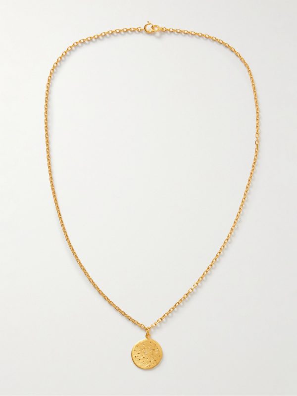 Polaris Gold-Plated Diamond Pendant Necklace - CU