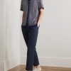 Daniel Tapered Pleated Stretch Organic Cotton-Twill Trousers - OU