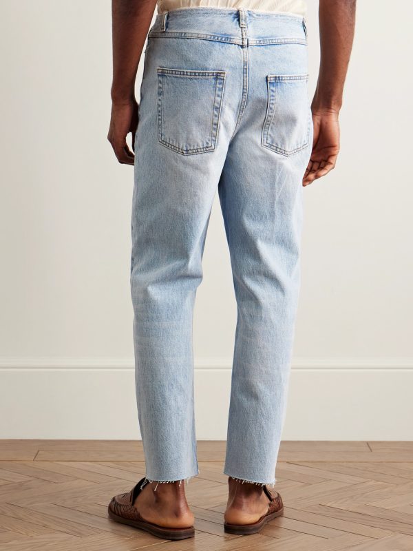 Tapahi Cropped Slim-Fit Straight-Leg Jeans - BK Tapahi Cropped Slim-Fit Straight-Leg Jeans - BK