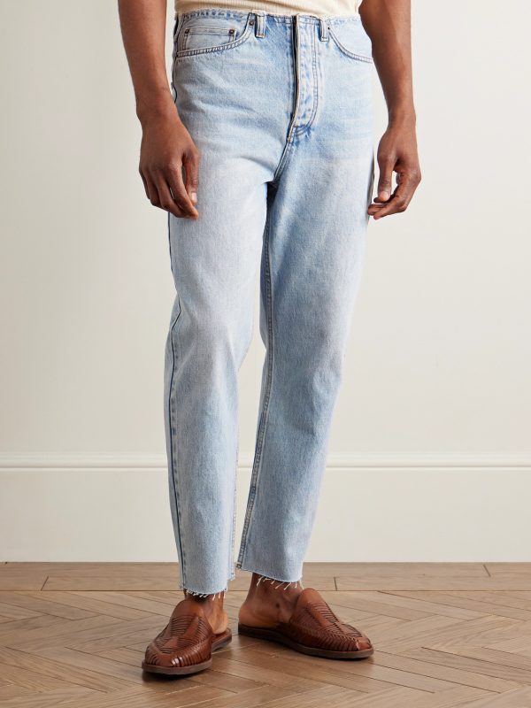 Tapahi Cropped Slim-Fit Straight-Leg Jeans - FR Tapahi Cropped Slim-Fit Straight-Leg Jeans - FR