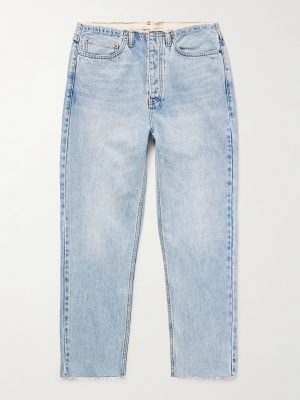Tapahi Cropped Slim-Fit Straight-Leg Jeans