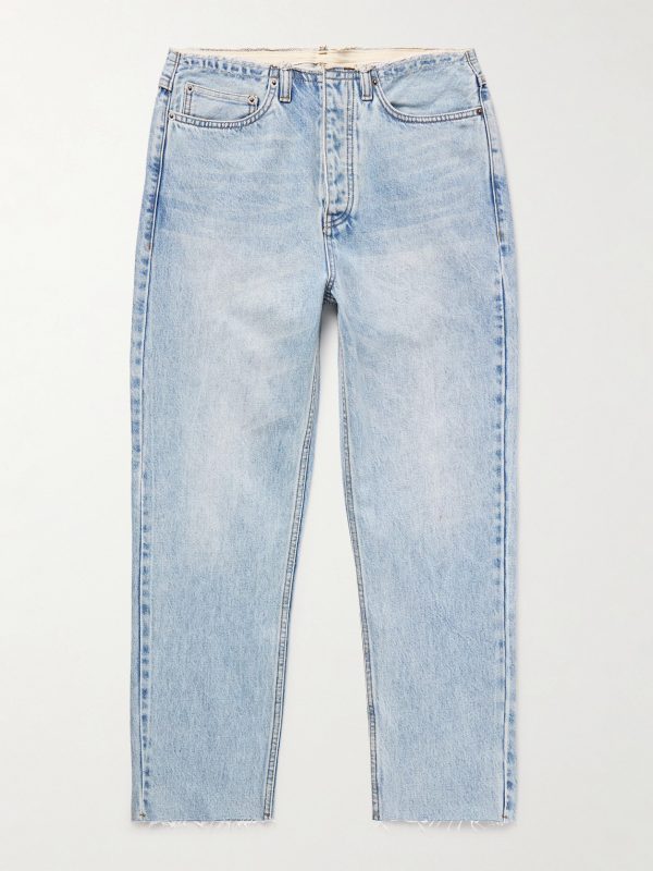 Tapahi Cropped Slim-Fit Straight-Leg Jeans Tapahi Cropped Slim-Fit Straight-Leg Jeans