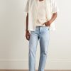 Tapahi Cropped Slim-Fit Straight-Leg Jeans - OU Tapahi Cropped Slim-Fit Straight-Leg Jeans - OU