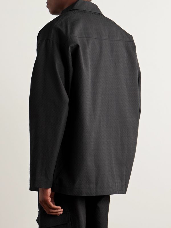 Raranga Cotton-Twill Jacket - BK