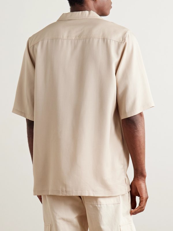 Stormy Waters Camp-Collar Printed Lyocell-Twill Shirt - BK Stormy Waters Camp-Collar Printed Lyocell-Twill Shirt - BK