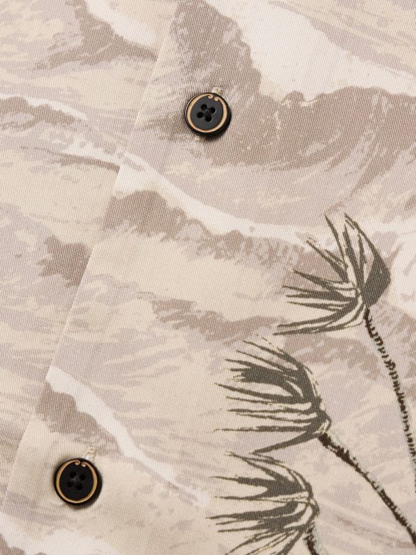 Stormy Waters Camp-Collar Printed Lyocell-Twill Shirt - CU Stormy Waters Camp-Collar Printed Lyocell-Twill Shirt - CU