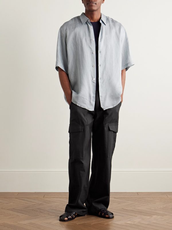 Raranga Straight-Leg Cotton-Twill Cargo Trousers - OU Raranga Straight-Leg Cotton-Twill Cargo Trousers - OU